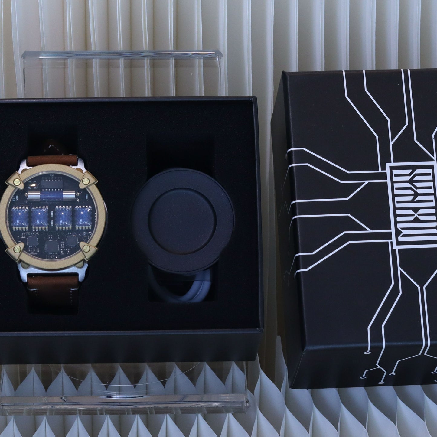 Nixie Uhr 2 - Golden