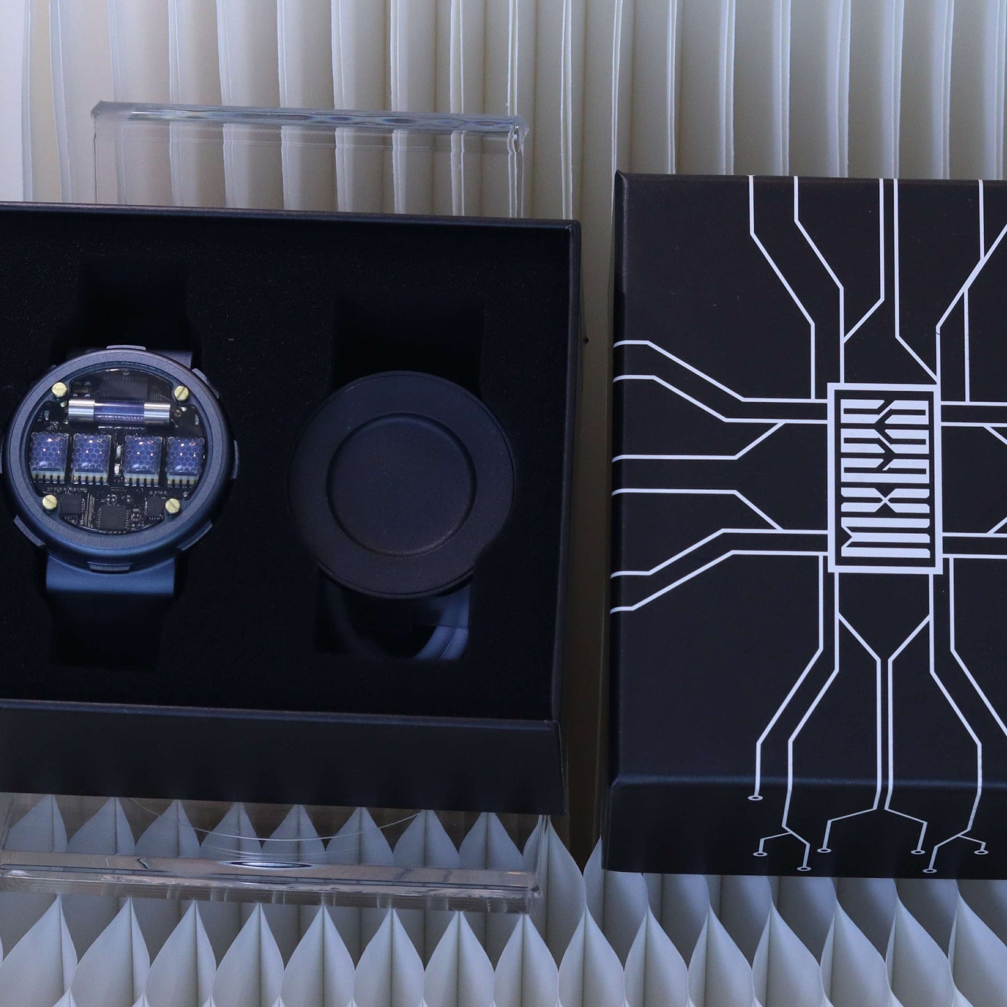 Nixie Tube Watch Ⅰ - Blue Gray