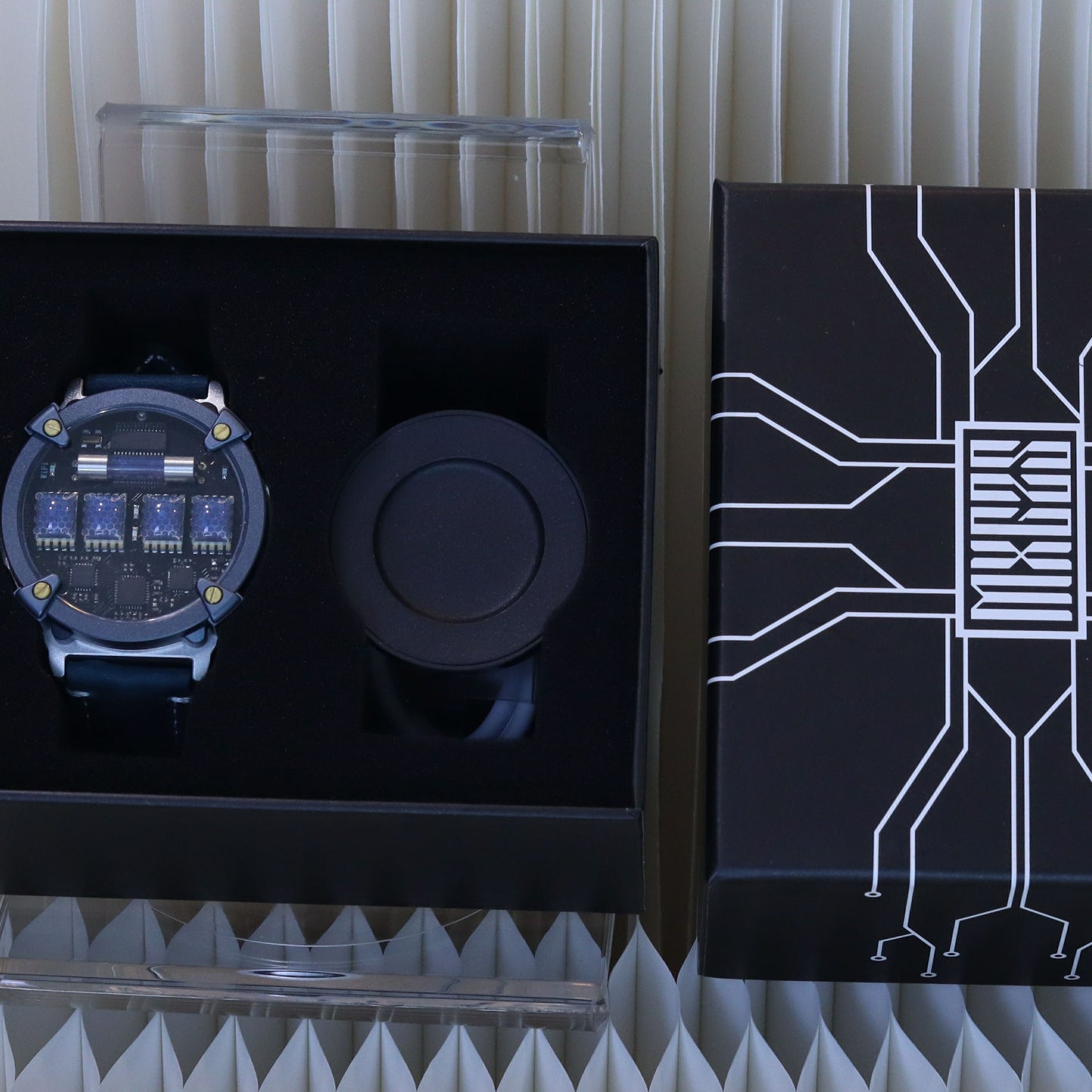 Nixie Tube Watch Ⅱ - Blue Gray