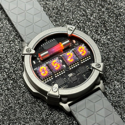 Nixie Tube Watch Ⅱ - Titanium